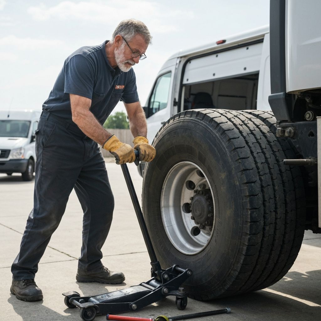 타이어 교체 작업